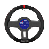 Sparco Cubierta de Para Volante de Automóvil Universal  ø37-38cm Negro Rojo